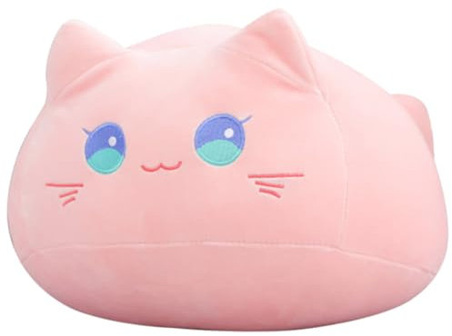 CBOSNF 30CM Gatto Rosa Bambola,Gatto Rosa Figura Di Peluche,Gatto Peluche Rosa Cat Gatto Peluche Rosa Gatto Cat Plush Toy Animal Stuffed Plushie Decorazione Per Abbracciare e Alleviare La Pressione