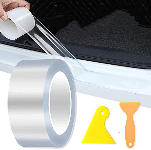 XZEIT Selbstklebend Auto Schutzfolie, Auto Einstiegsleisten Aufkleber Lackschutzfolie, Auto Schutzfolie Lackschutzfolie Auto Einstiegsleisten Aufkleber für Autotürschutz/Einstiegsleistenschutz(5