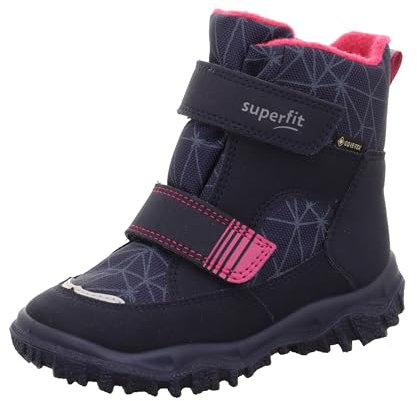 Superfit Mädchen HUSKY warm gefütterte Gore-Tex Schneestiefel, BLAU/PINK 8020, 29 EU