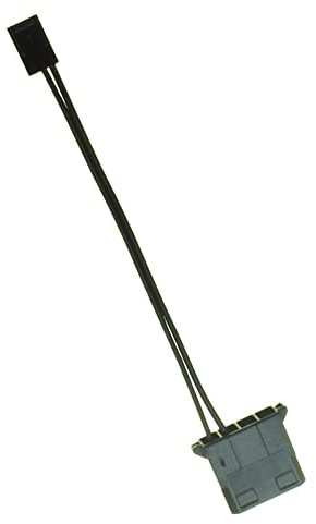 Reykentu 1 x Câble adaptateur pour ventilateur IDE vers 3 Molex D mâle vers prise 3 broches, convertisseur pour refroidissement ordinateur PC