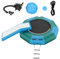 VEVOR Trampolino Acquatico Gonfiabile, Trampolino Acquatico 310x60 cm, Piattaforma da Nuoto Portatile con Scivolo, Scaletta a 3 Gradini e Pompa ad Aria, Rete Elastica Galleggiante per Bambini