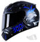 YPDOPORA Integraler Motorradhelm Mit EPS-Dämpfungsschicht Und Herausnehmbarem Futter. Face-Up-Motorradhelm Mit DOT/ECE-Zulassung Für Herren- Und Damenmotorräder,Blau,XL