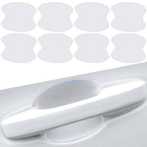 8 Pezzi Pellicola Protettiva per Maniglia della Portiera Dell'Auto per Jeep Compass 2 (II) MP I 2016-2024,TPU Pellicola Adesiva Trasparente Handgrip Protezione Auto,Transparent