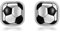 Fußball-Ohrringe Sterling-Silber 925 Fußball-Ohrstecker Sport-Schmuck Geschenke für Frauen