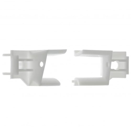 cyclingcolors 2x Tulipe volet roulant modèle Polyréno ZF pour lames de 12 à 15mm PVC blanc Entonnoir Rail de guidage Universel Protection Fenêtre Store Accessoire
