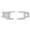 cyclingcolors 2x Tulipe volet roulant modèle Polyréno ZF pour lames de 12 à 15mm PVC blanc Entonnoir Rail de guidage Universel Protection Fenêtre Store Accessoire