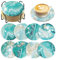 8 Stück Diamond Painting Untersetzer, Diamant Painting Getränkeuntersetzer mit Halter DIY Coasters Rund Glasuntersetzer Diamant Tassenuntersetzer für Basteln Erwachsene