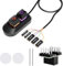 Desktop-Computer Power Switch, Gehäuseschalter-Host-Metalltaste, PC Power Schalter Kabel, Desktop-Netzschalter, Computer Switch für Computer Motherboard (2 M, Schwarz LED)