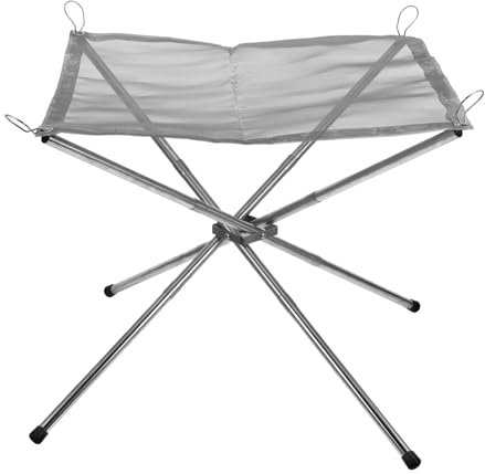 Happyyami Support De Feu De Camp Portable Réchaud Acier Inoxydable Support De Feu Extérieur Fournitures Extérieur pour Camping Et Randonnée