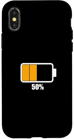 Custodia per iPhone X/XS Metà batteria [50% rimanente] Batteria Batteria scarica batteria scarica