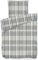 Buymax Fleece Bettwäsche 200 x 220 cm 3 teilig Plüsch Winterbettwäsche Kuschel Thermo Fleece Kopfkissenbezüge 80x80 cm Cashmere Touch, Karo-Muster Grau