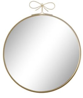 ESPEJO HIERRO CRISTAL 60X2,5X70 DORADO