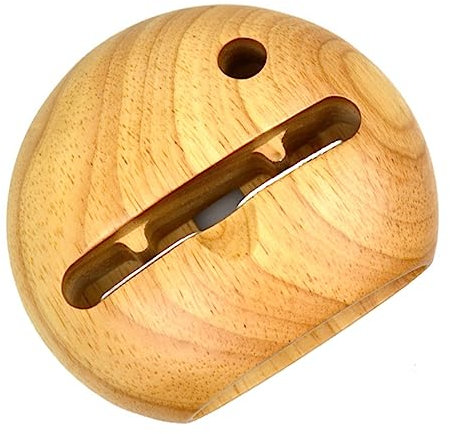 Angoily Soporte De Madera para Altavoz De Teléfono Móvil Soporte Creativo para Teléfono De Madera Pulida para Uso Oficina o Sala De Estar