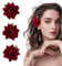 3 Stück Rosen-Haarspange Blumen Haarspangen Rose Brosche Blumenclips für Frauen Mädchen Karneval Party Hochzeit