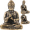 Amosfun 3stücke Teiliges Messing Buddha Ornament Kreative Sitzende Buddha Figur Desktop Dekoration Für Zuhause Und Büro Mini Buddha Statue Für Freunde Und Familie