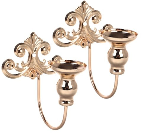 ABOOFAN 2stücke Vintage Metall Wandkerzenhalter Rustikale Kerzen Wandhalter Für Wohnzimmer Schlafzimmer Esszimmer Wanddekor Kerzenhalter Aus Eisen Für Zimmerdekor