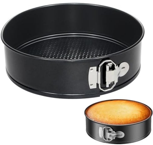 Cake Tin - 20cm/8inch Cake Tins for Baking - Cheesecake Tin Springform Loose Bottom - Thick Non-Stick Baking Tins Round Cake Pan for Restaurants, Home and Kitchen