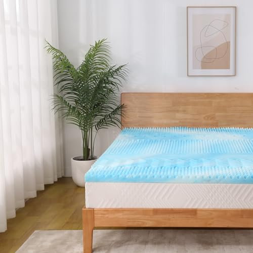 EGO HOME Coprimaterasso 180 x 200 cm, coprimaterasso a 7 zone, in schiuma gel certificato, certificato EU, 180 x 200 cm, senza rivestimento per letto a molle, materassi e divano-letto