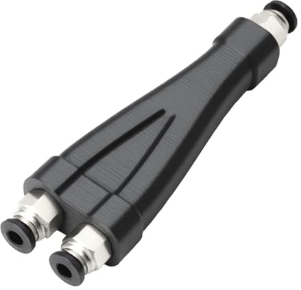 2 In 1 PTFE Adapter Für Bambu Lab P1P P1S X1 X1C X1E, PTFE Tubing Connector Mit 2 Zuführmodulen, Schlauchverbinder Für Filamentschlauch, Erweiterungsanschluss, Zubehör Für 3D Drucker