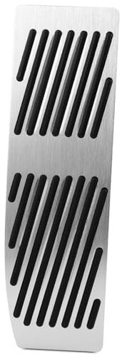 Voiture Frein Pédale Gaz pour BMW 1 3 pour Série pour X1 E39 E46 E87 E90 E91 E92 Voiture Non Perçage Antidérapant Accélérateur Gaz Carburant Frein Repose Pieds Pédale Pads(Footrest 1pc Silver)