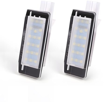 MIKKUPPA LED Kennzeichenbeleuchtung für Dacia Duster/Lodgy/Logan MCV & Renault Espace/Scenic/Laguna/Fluence/Captur/Modus – Canbus Fehlerfrei, Plug & Play, ersetzt OE 8200013577/8200013577F, 2 Stück