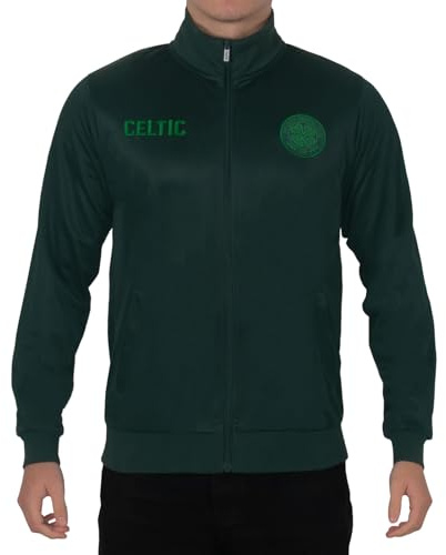 Celtic FC Mens Jacket Track Top Retro OFFICIAL Football Gift