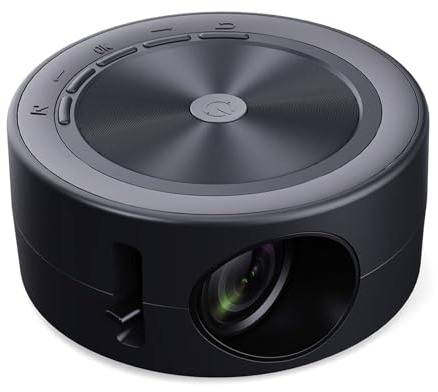 Jazuaiao YT200 LED Projector, Portable Small Home Theater Multifunction LCD Screen Built-in Birthday Child Multifunctional Projection