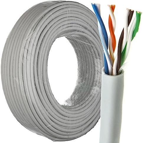 Cavo di rete Cat5e UTP Ethernet in rame massiccio bobina 24 AWG