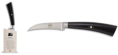 Coltellerie Berti - Insieme - Spelucchino curvo - Ceppo magnetico + coltello cucina forgiato (brevettato)