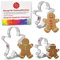 Ann Clark Ausstechformen - Lebkuchen-Mann - 3 Teile Set - 7.3 cm, 9.52 cm, 12.7 cm - US verzinnter Stahl