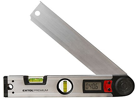EXTOL PREMIUM Wasserwaage mit digitalem Winkelmesser, 305mm