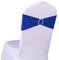 SINSSOWL Lycra-Stuhlschärpen aus Stretch-Elastik mit Schnalle und Schleife, Polyester und Spandex, königsblau, 50PC