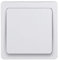 Plaque electrique - Cache Prise - Interrupteur pour prise - Prise interrupteur - Cache prise electrique - plaque plastique - prise murale - Gamme Blok - Bouton Poussoir Blanc