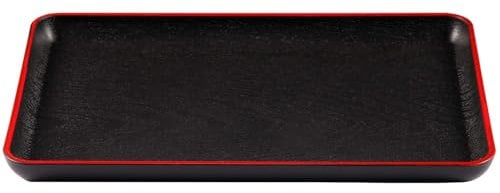 Bandeja de plastico rectangular de Estilo japon¨¦s Para servir alimentos, Bandeja antideslizante Bandejas plastico(30 x 20 cm)