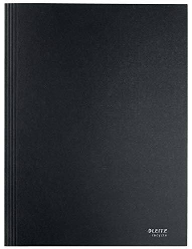 Leitz A4 Jurismappe, 250 Blatt, 100% Recyclebar, Umweltfreundlich, Recycle-Serie, Schwarz, 39060095