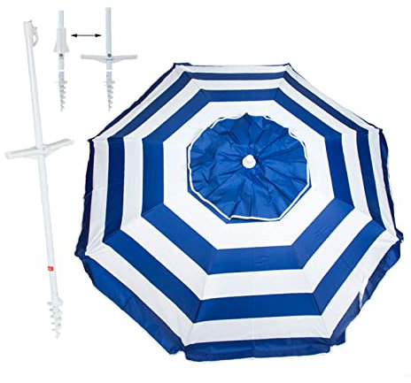 CREVICOSTA QUALITY MARK MARCAS DE CALIDAD - Sombrilla 180 Acero TINDADO con Espiral (Marina)