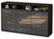 Lqliving Sideboard Donabella, Korpus in anthrazit matt, Front im Hochglanz-Design Grau (136x79x35cm), inkl. Metall Griffen, Made in Germany