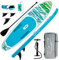 FunWater Aufblasbares Stand Up Paddle Board Surfbrett SUP Komplettes Paddleboard Zubehör Verstellbares Paddel, Pumpe, Reiserucksack, Sicherheitsleine. wasserdichte Handyhülle