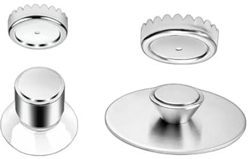 MASISO | Lot 2 Porte Savon Magnétique | Ventouse-Adhésif Aimanté Solide | Acier Inoxydable | Support Mural sans Perçage pour Douche-Cuisine | Fixation Puissante I Pratique-Original pour Salle de Bain