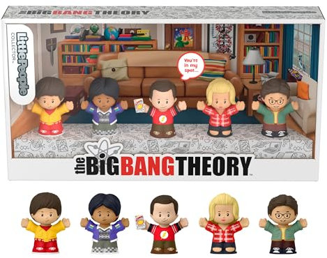 Little People Collector The Big Bang Theory Sondereditionsset in einer Geschenkbox für Sammler, für Erwachsene und Fans, 5 Figuren, HYT47, HYT47