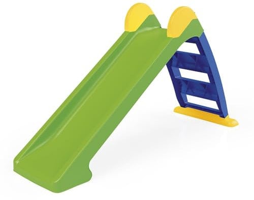 Dolu My First Garden Slide Medium pour enfants à partir de 2 ans Échelle bleue et GreenSlope pliable pour une utilisation en intérieur ou en extérieur Toboggan d'escalade pour tout-petits, équipement