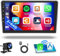 Inefala 2G+64G Autoradio Android 13 para Peugeot 407 2004-2008 Wireless Carplay Android Auto Radio Coche con Pantalla de 9 Pulgadas con Navegación GPS WiFi BT USB SWC Cámara de Respaldo