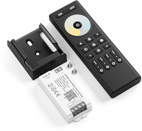 FCOB 5050SMD COB CCT C02W WiFi Steuergerät&RC02RFB Fernbedienung Controller Kit 4 Zonen RF 2.4GHz drahtlose Gruppensteuerung PWM CCT (+V C W) 3pin LED Streifen Neon Seil Licht DC12V DC24V