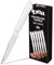 IPEA Coltelli da Tavola Bianchi per Bistecca e Carne - Set da 6 - Coltello Affilati con Lama Seghettatata in Acciaio Inox per Tagliare Carne e Alimenti a Pranzo e Cena - Posate - Coltelli Casa Cucina