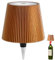 Lampada per Bottiglia Senza Fili, Lampada Bottiglia di Vino per Bottiglie di Liquore 3 Colori Dimmerabili a Batteria Ricaricabile Paralume da Tavolo Touch per Ristorante, Bar (oro)