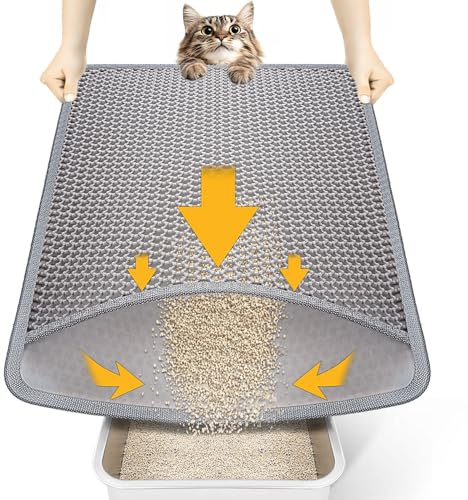 Conlun Tapis de Litière pour Chat 58x42cm