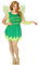 Atosa disfraz hada verde mujer adulto alas M