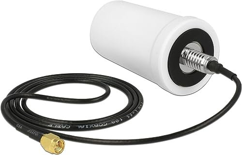 DELOCK LTE Antenne SMA Stecker 1,7-2,0 dBi ULA100 1m omnidirektional starr Outdoor Weiss