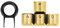 Fitlink FPS & MOBA Gaming Keycaps Edelstahl Metall Keycaps mit Key Puller für mechanische Tastatur Cherry MX Switch 9 (WASD, Gold)