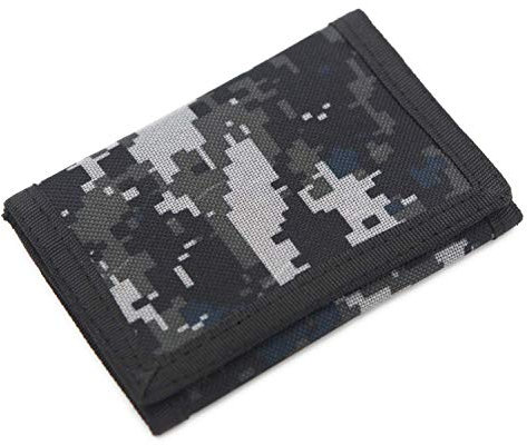 RFID Slim Camouflage Wallet/Trifold Canvas Outdoor Sports Wallet for Boys & Kids (XACamouflage)